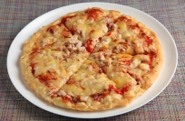Пицца «Копченая курица с болгарским перцем»