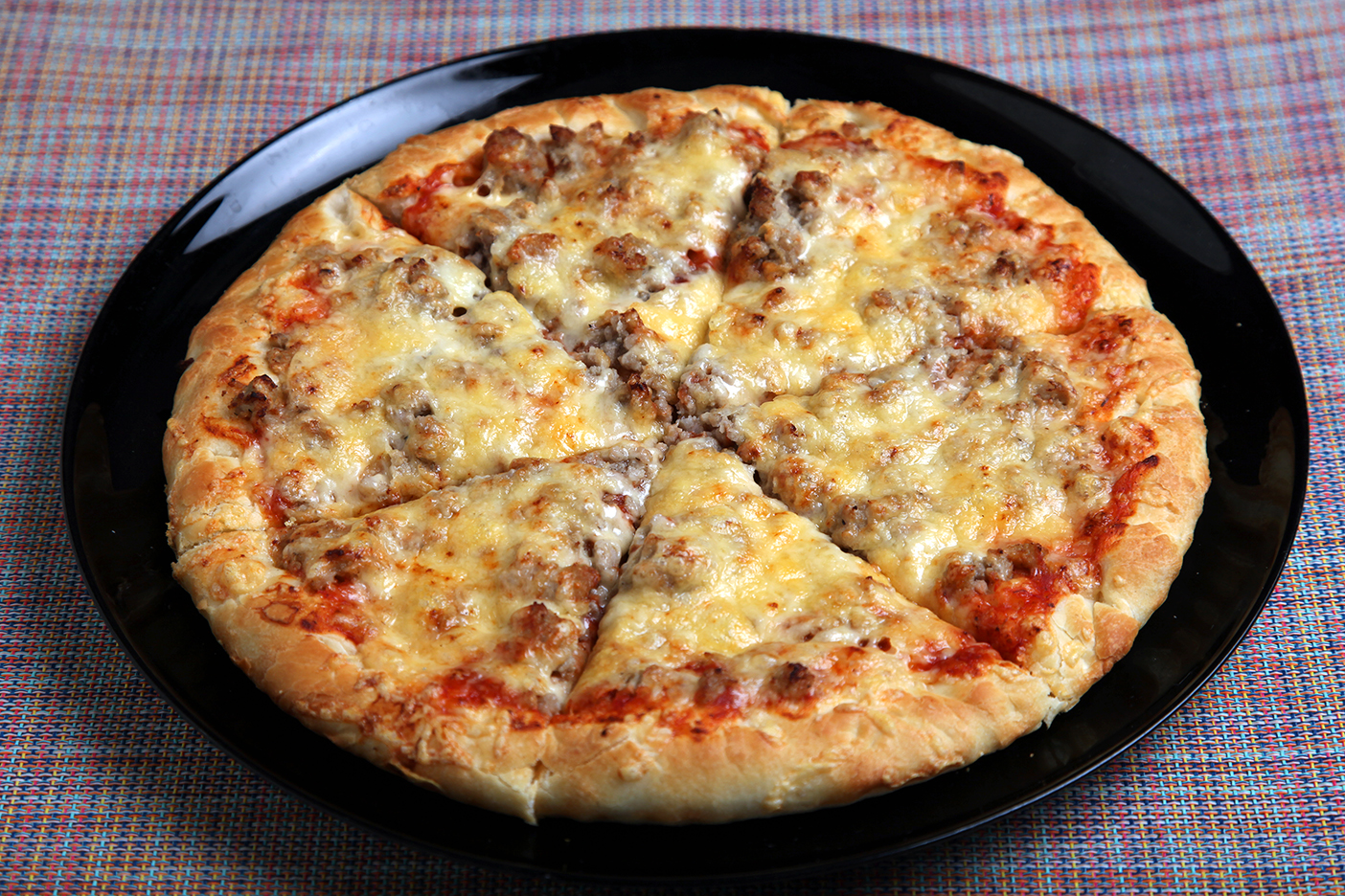Пицца с фаршем и грибами , пошаговый рецепт на ккал, фото, ингредиенты - Вкуснотеево